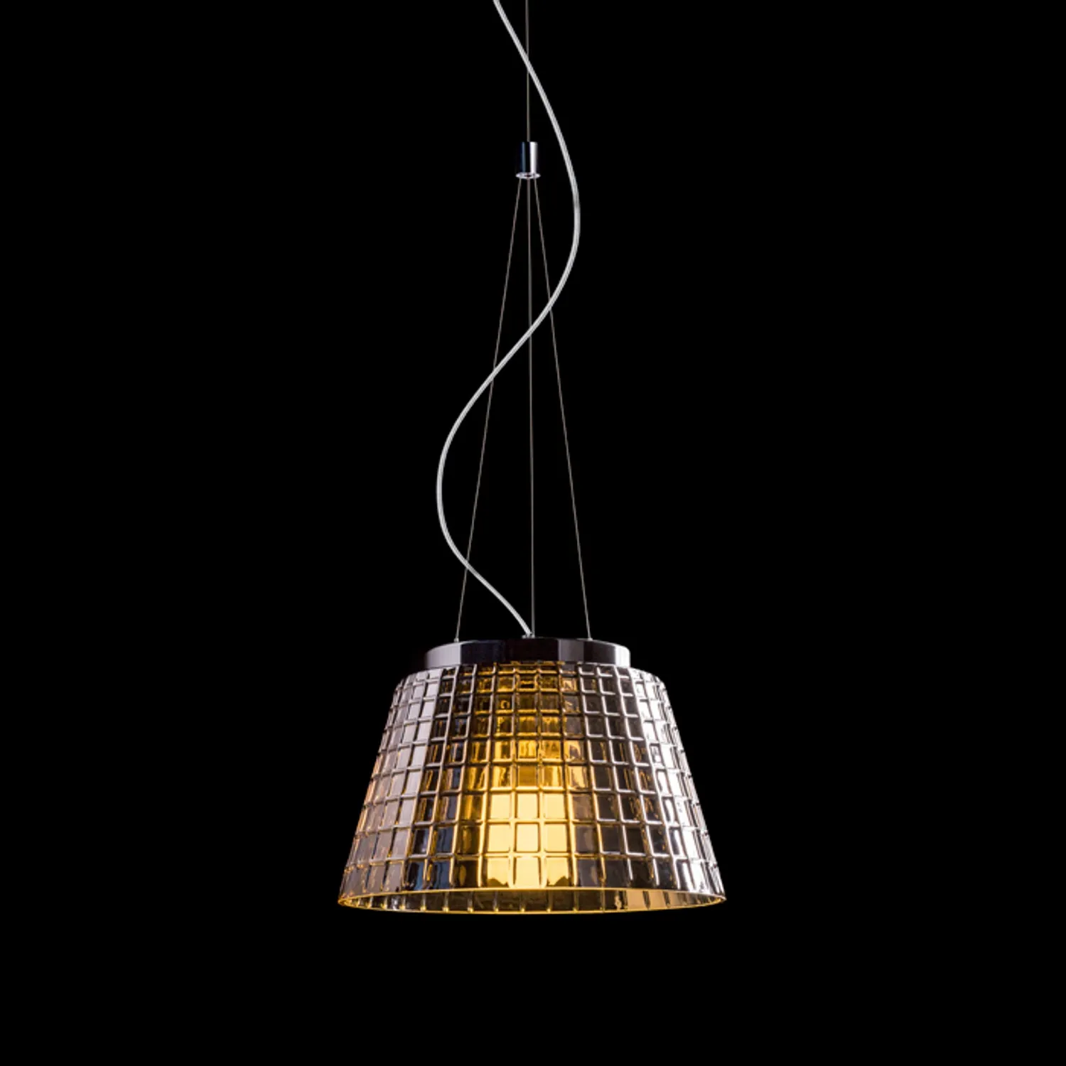 Rendl Light Studio Corona pendul sticla cromata