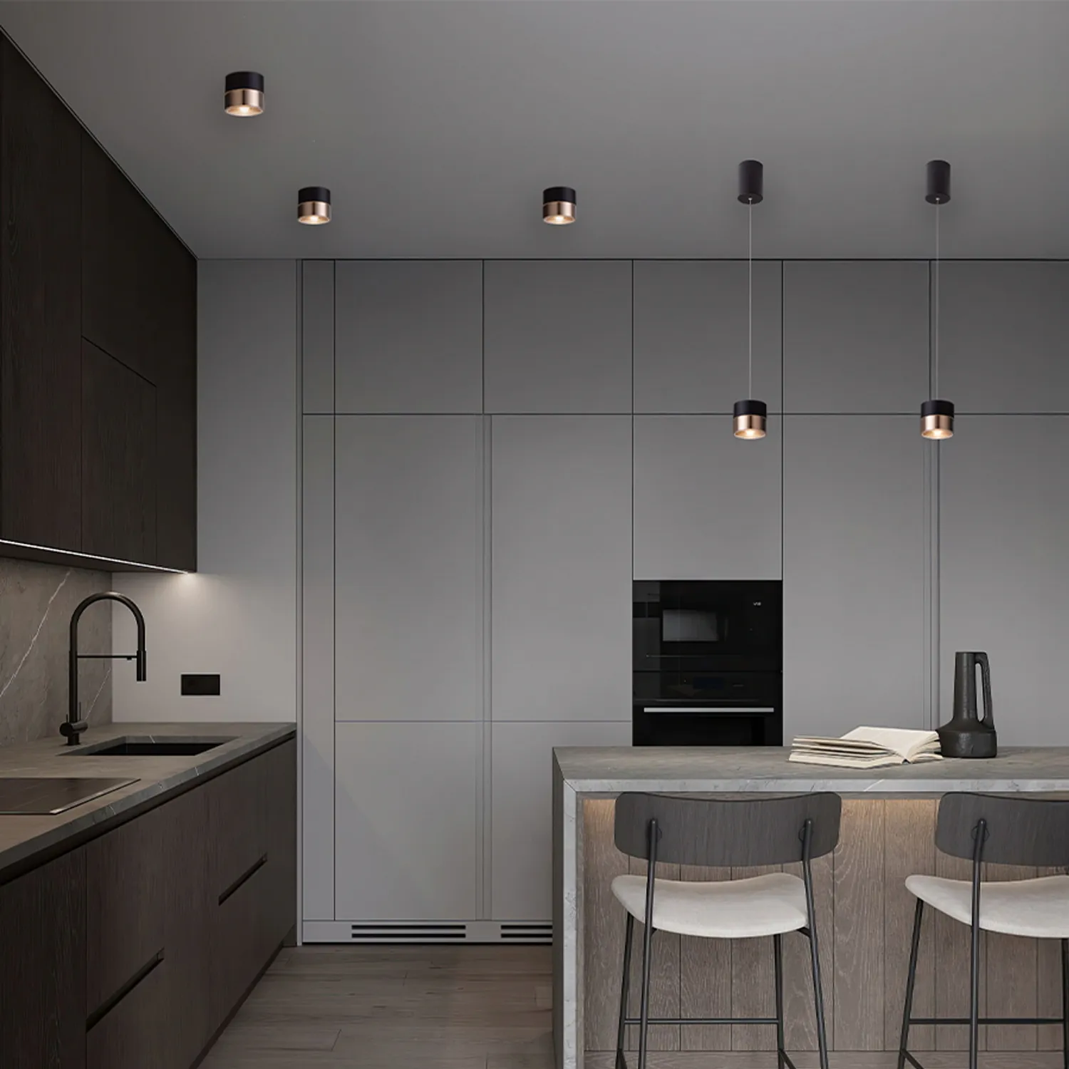 Rendl Juniper spot tavan LED alb crom
