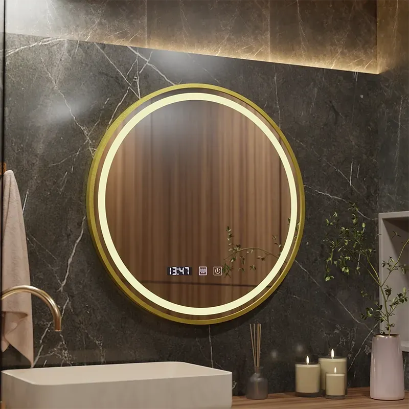 Alessandro Design Lusso 60cm oglinda LED baie aurie touch