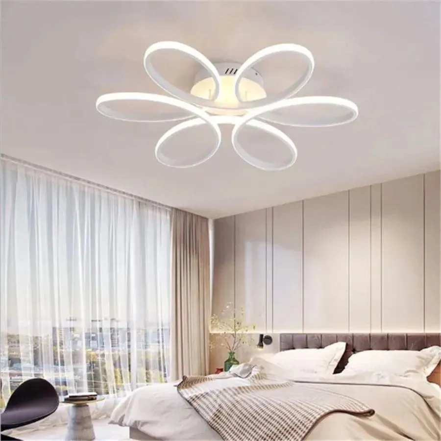 Alessandro Design Ayda lustra LED 116W alba telecomanda