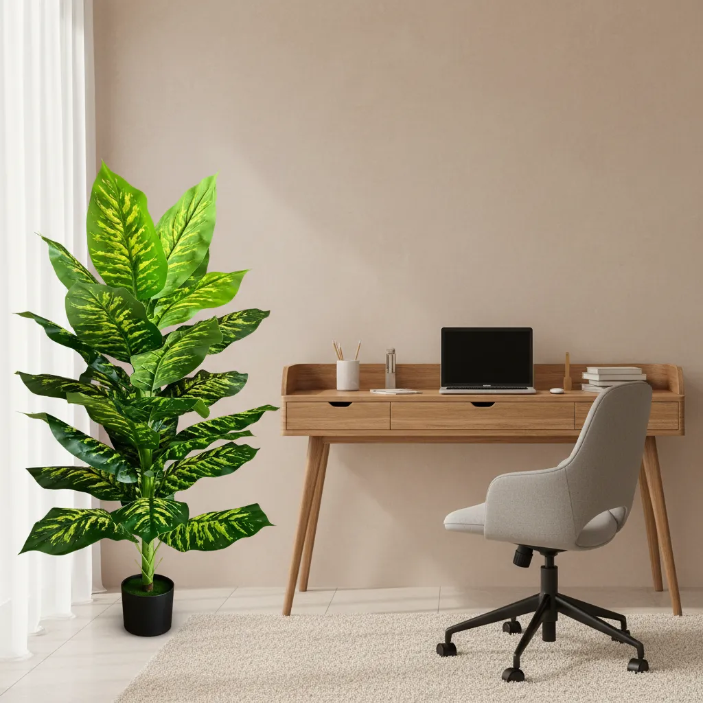 Alessandro Design Dieffenbachia planta artificiala 150 cm verde
