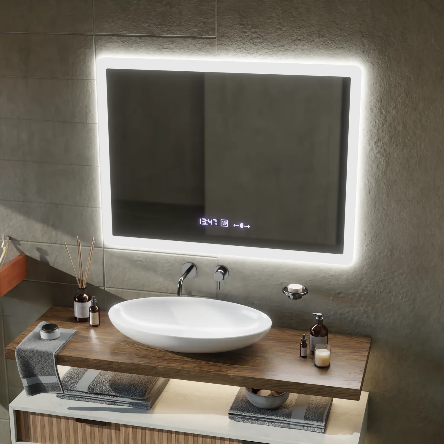 Alessandro Design ELANCEE oglindă LED 80x60cm senzor