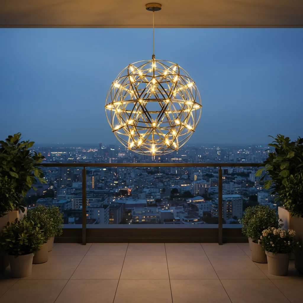 Alessandro Design WELD Petito candelabru LED 18W crom 30cm
