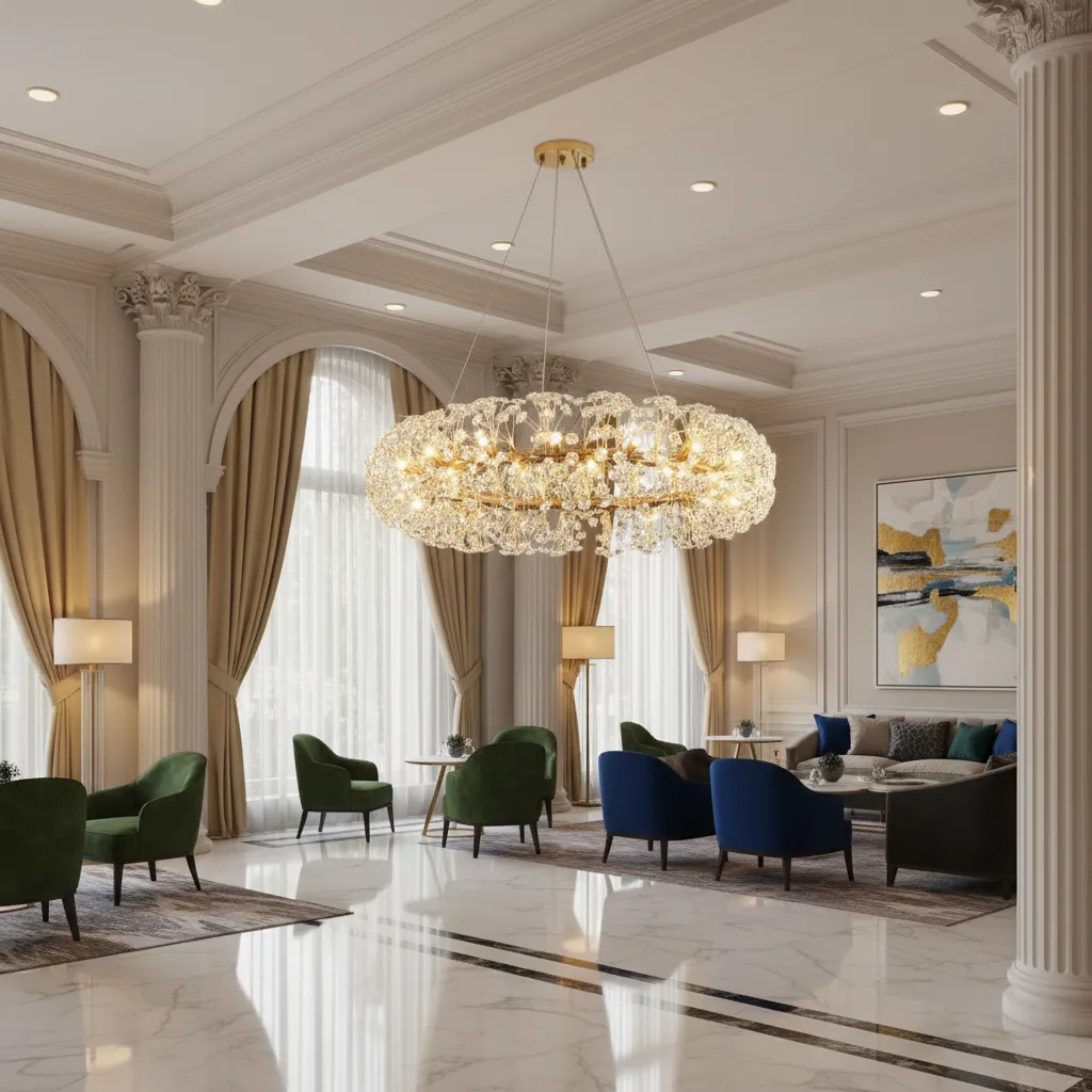 Alessandro Design KHUJAND candelabru cristal auriu 12xG9