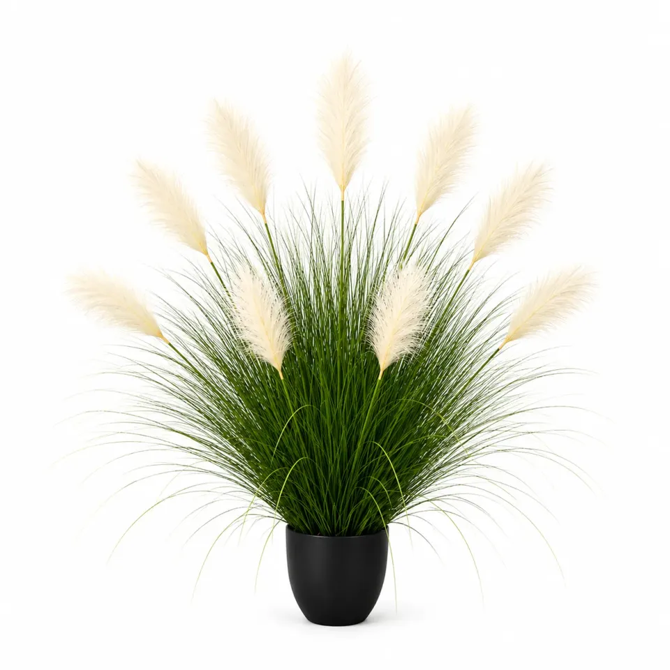 Alessandro Design iarba artificiala 110cm 9 tije verde-alb