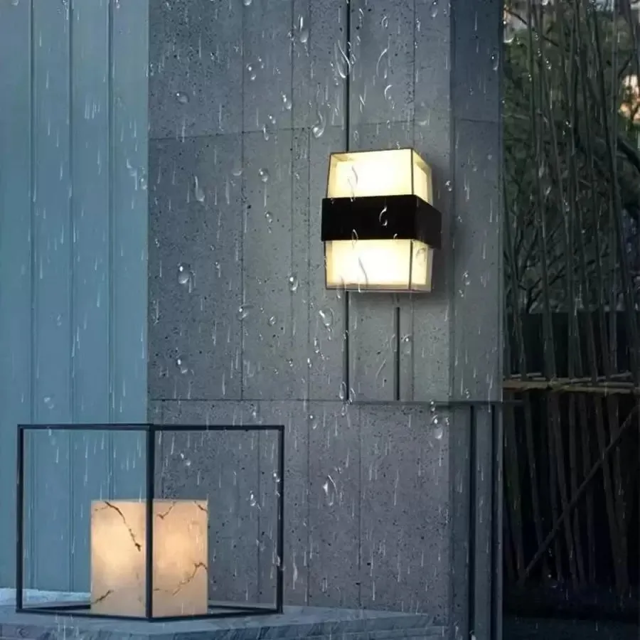 Alessandro Design Kennedy aplica exterior LED 12W alb-negru