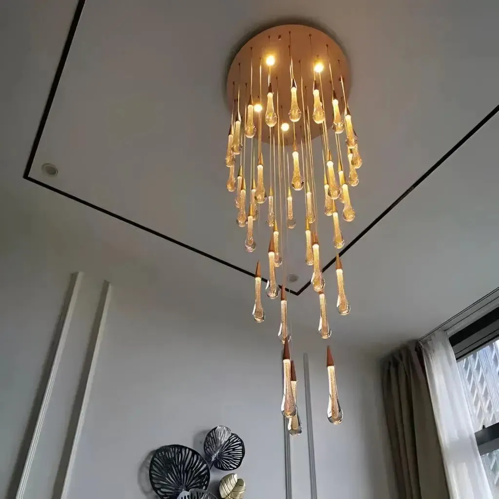 Alessandro Design Justinian 39W candelabru cristal auriu 60cm