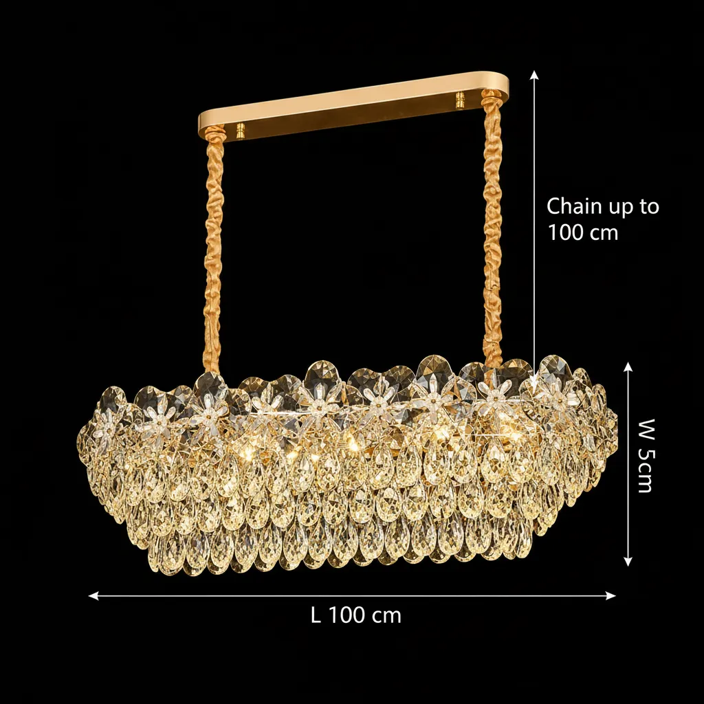 Alessandro Design Jardin Supremo 12xE14 candelabru auriu 100 cm