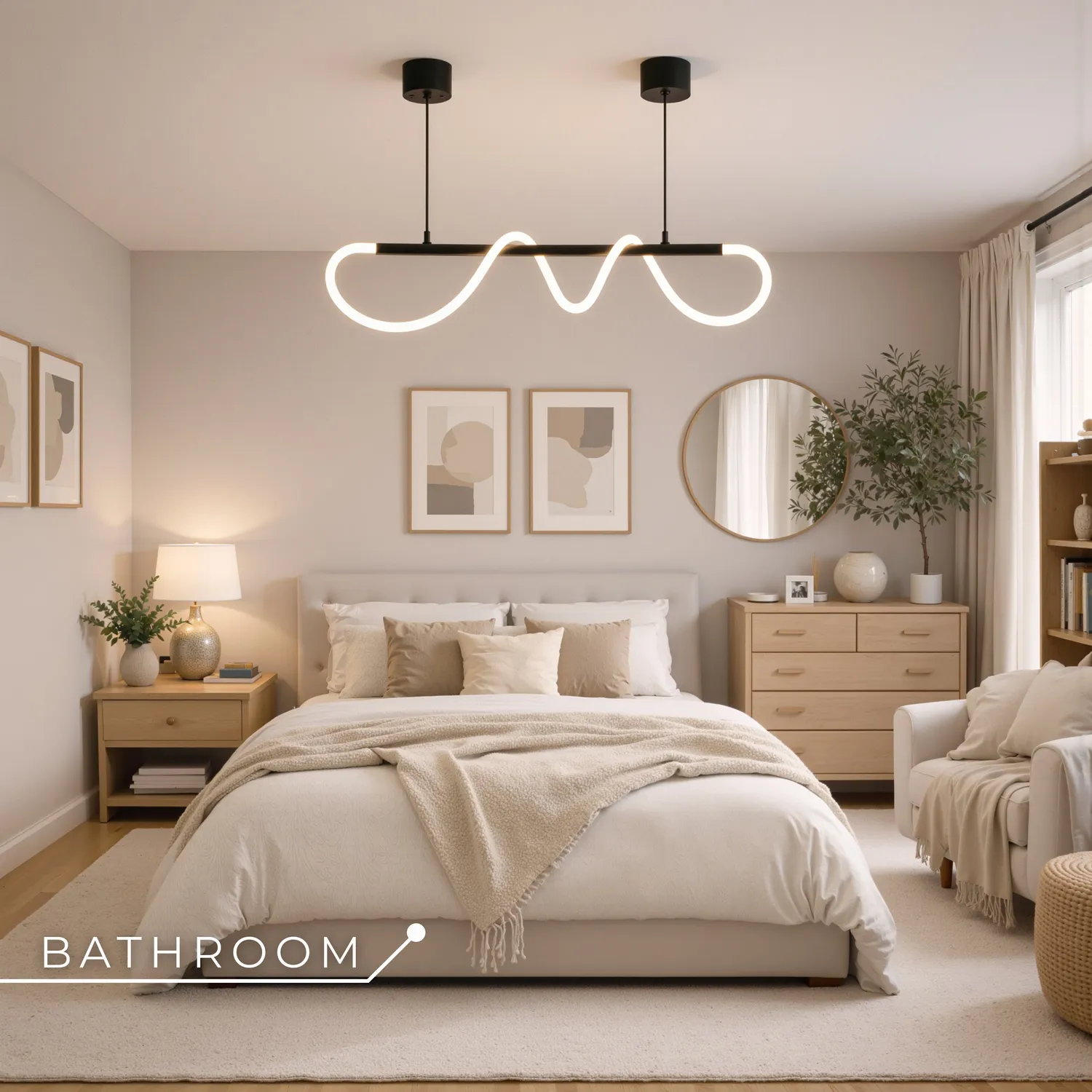 Alessandro Design DIVINO lustra LED 24W neagra silicon flexibil