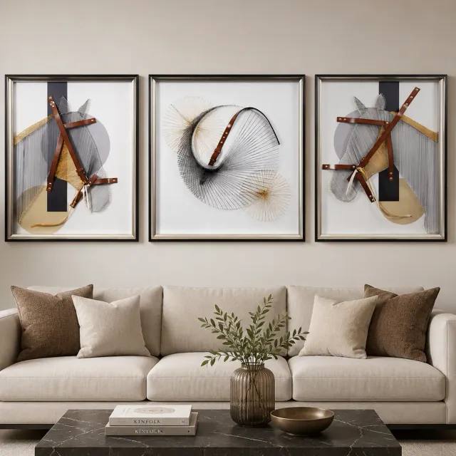 Alessandro Design Elegance Horses tablou decorativ triptic
