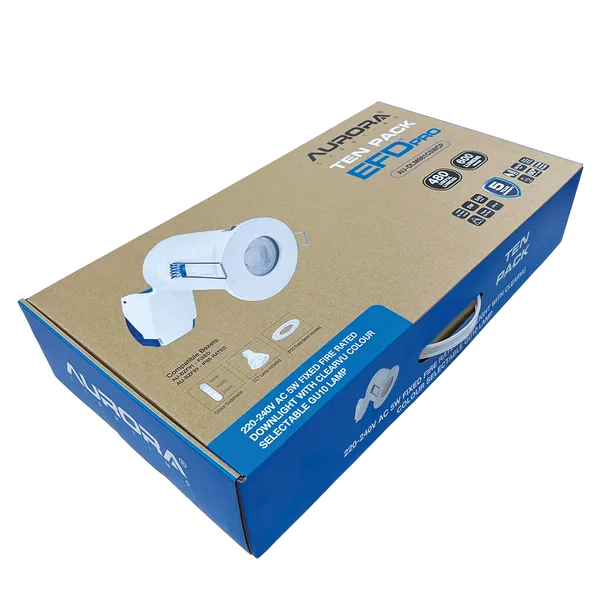 Aurora EFD PRO set 10 spoturi ignifugate GU10 albe