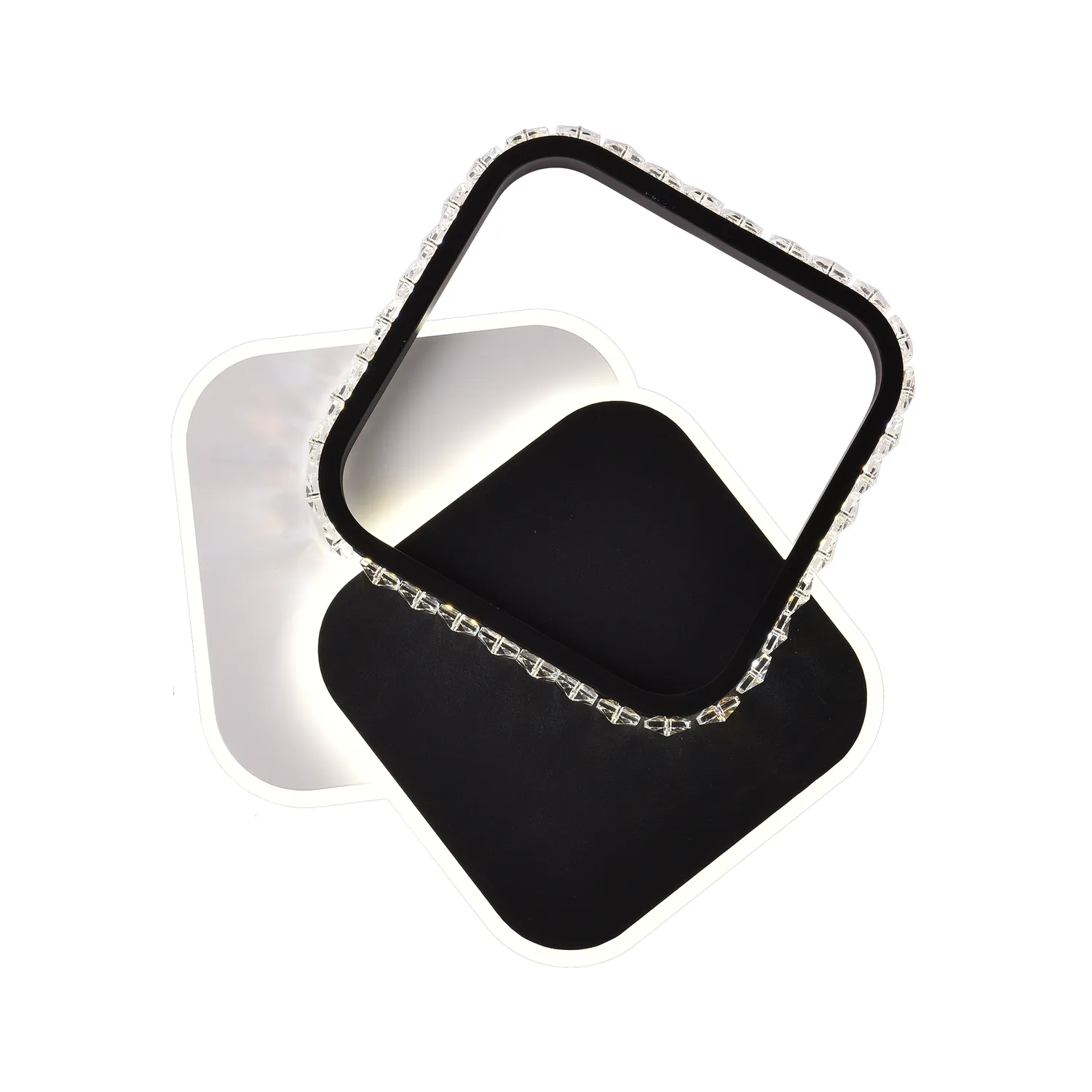 Alessandro Design PRISMIQ aplica LED 39W neagra 3 patrate