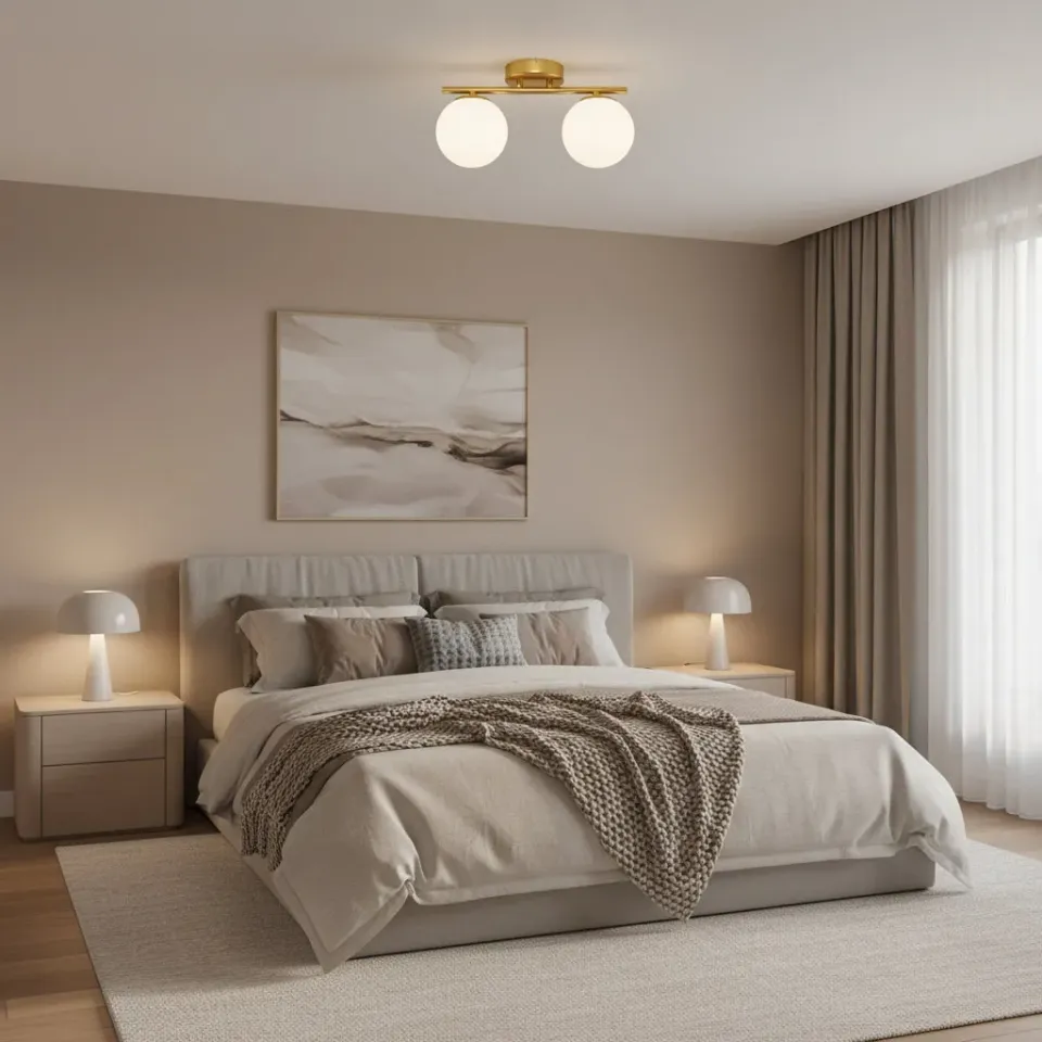 Alessandro Design ORI lustra decorativa aurie 2xG9 30cm globuri