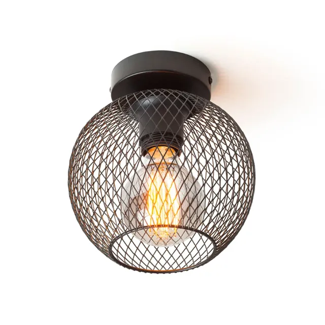Rendl Light Studio Cosir plafoniera neagra E27