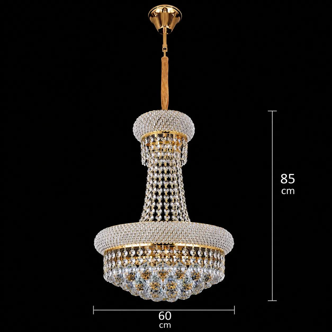 Alessandro Design Nuvola Magno candelabru cristal 15xE14 60 cm