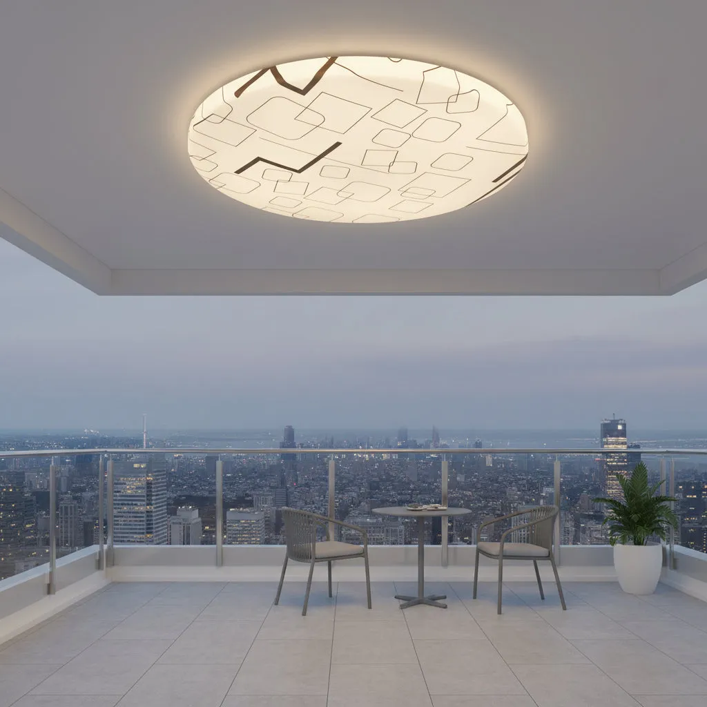 Alessandro Design plafoniera LED 22W 23cm alba 3 culori
