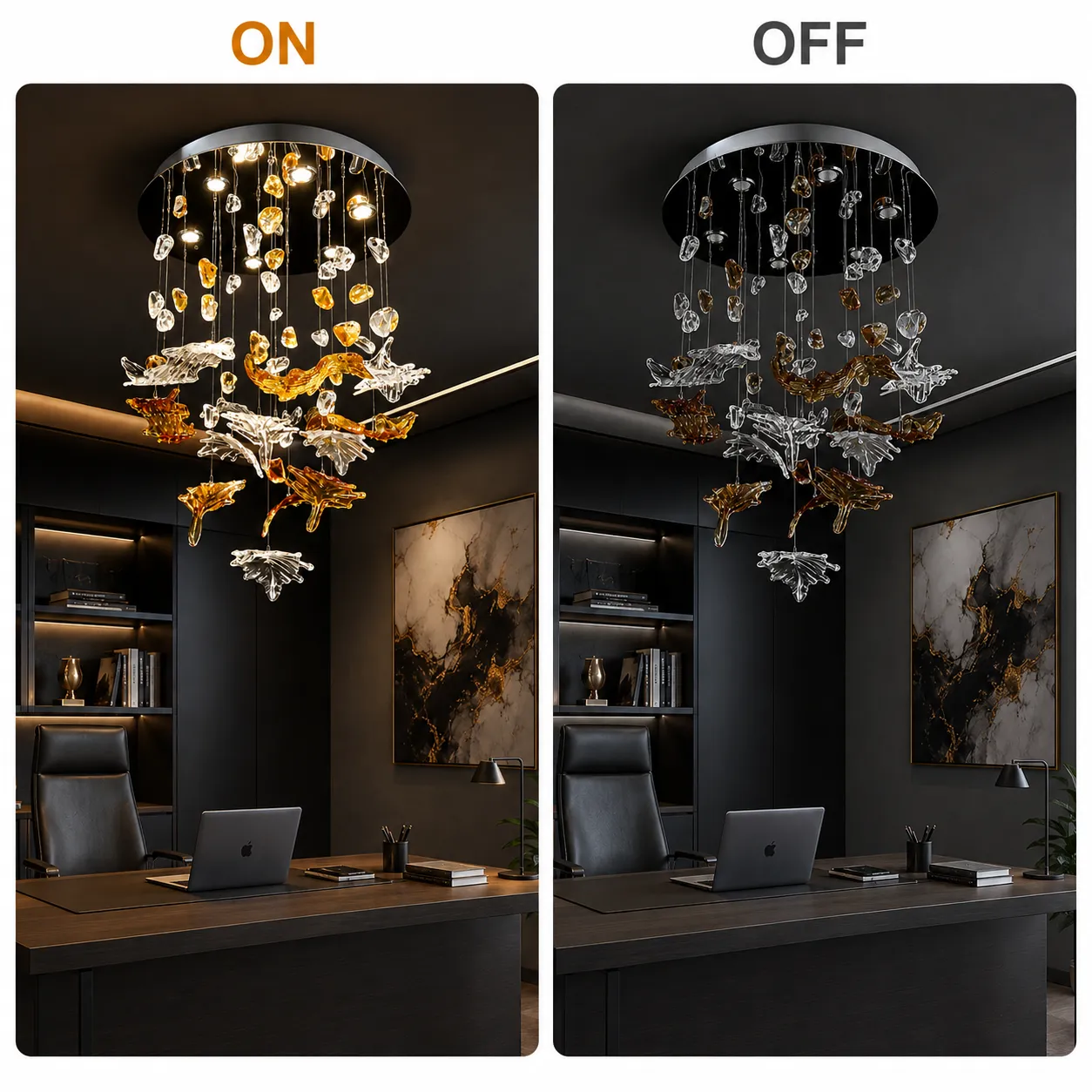 Alessandro Design ESIK Elegance candelabru LED auriu 42W