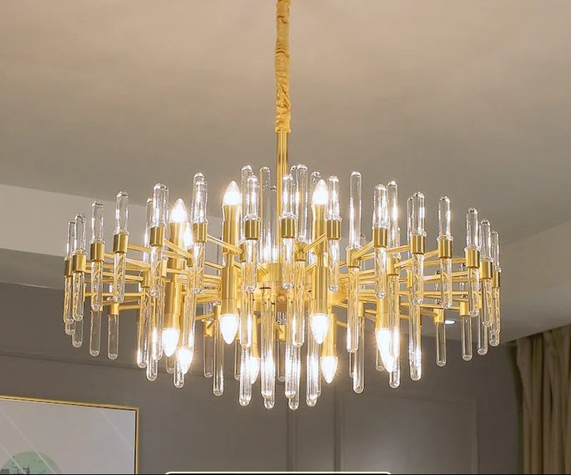Alessandro Design CC850/620GD candelabru cristal auriu 10xE14