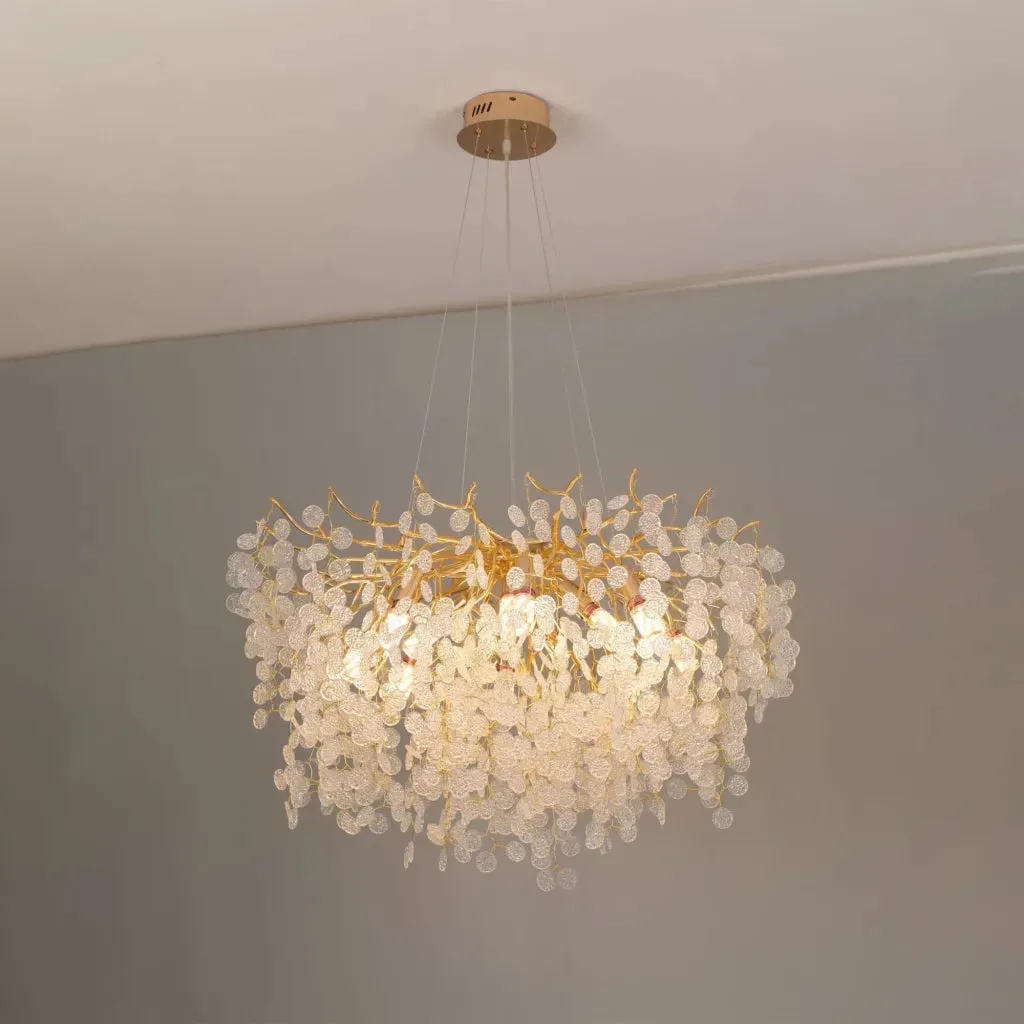 Alessandro Design Waltz Serenade candelabru cristal auriu 6xG9