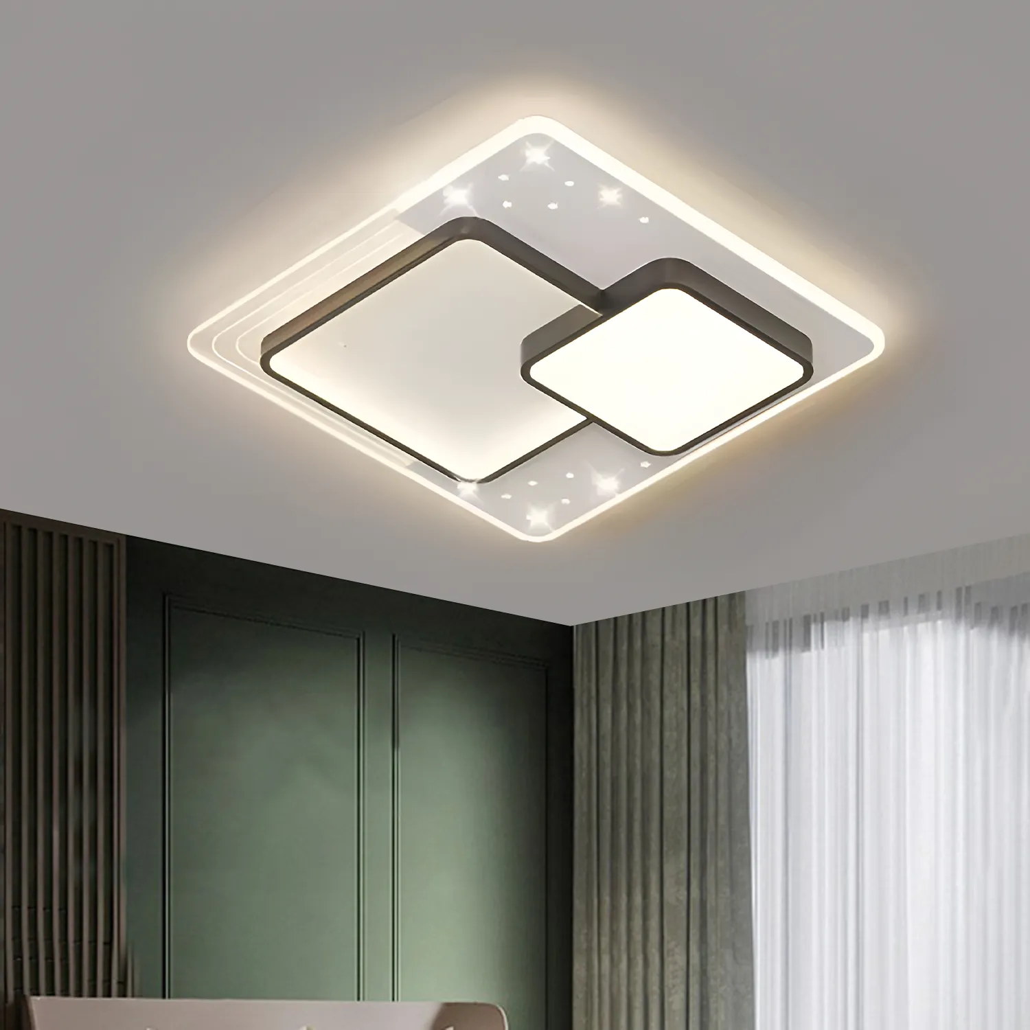 Alessandro Design Serpenta lustra LED neagra 60W dimabila