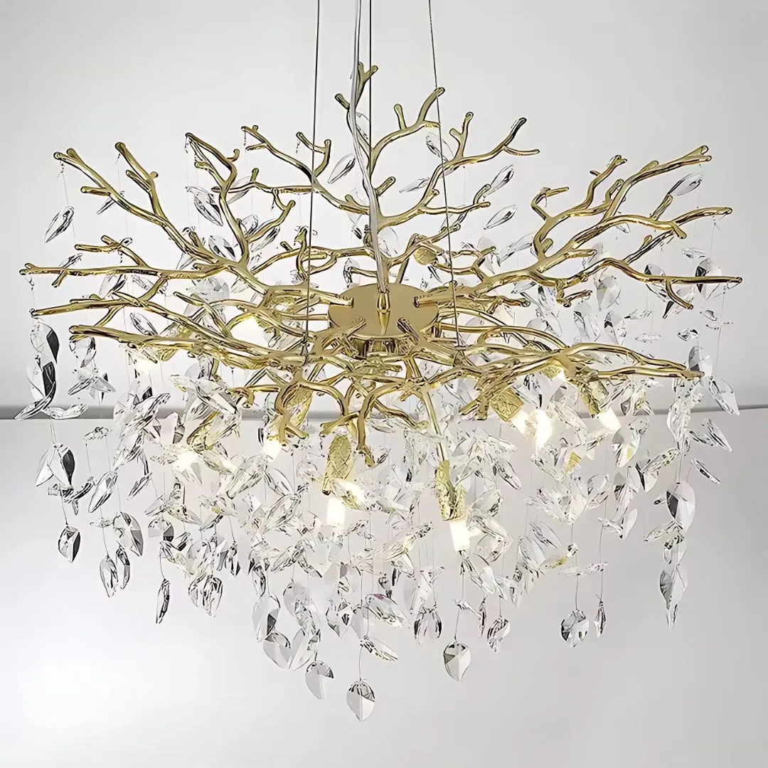 Alessandro Design WALTZ Rhapsody Candelabru Cristal Auriu 45cm