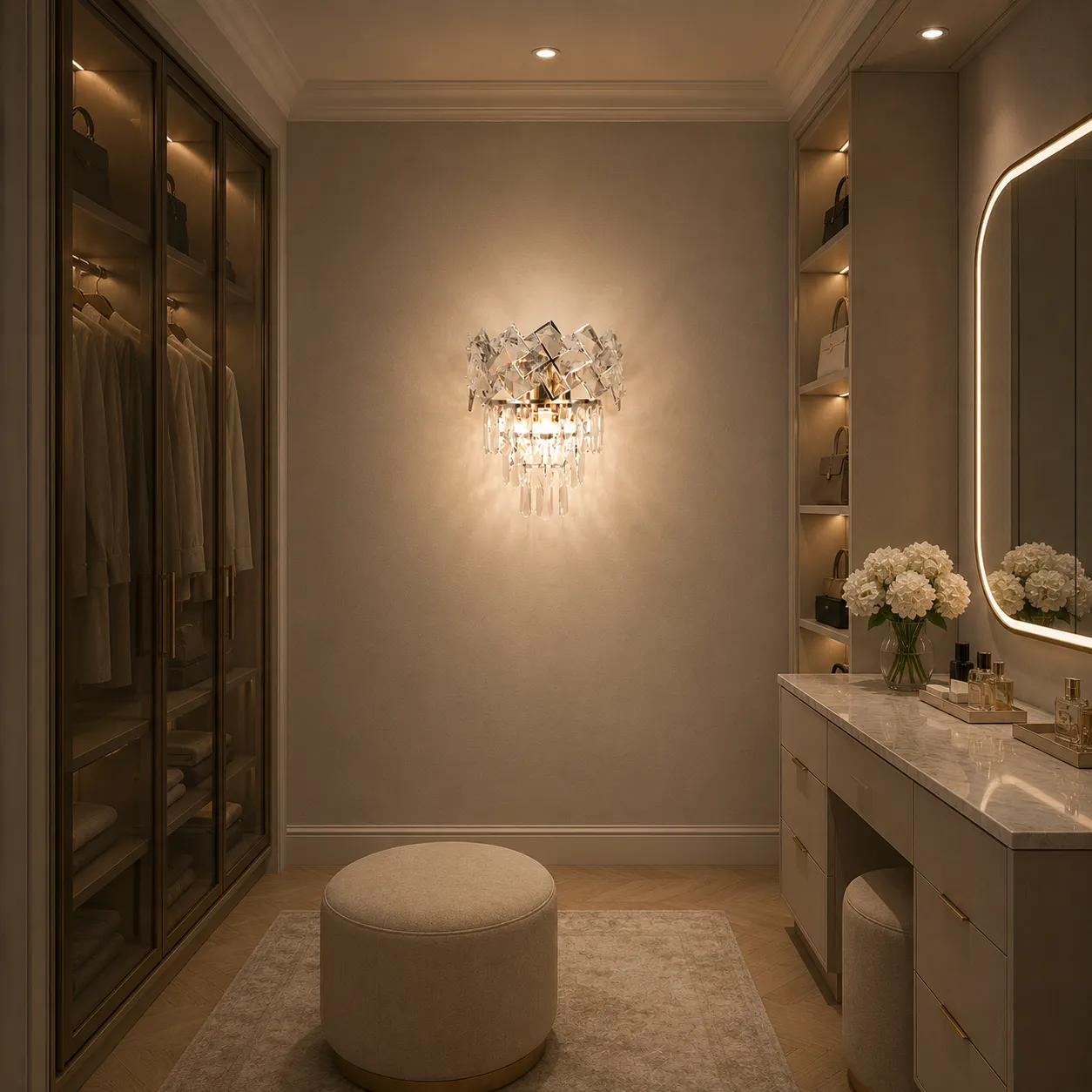 Alessandro Design Windsor aplica perete 2x E14 crom cristal