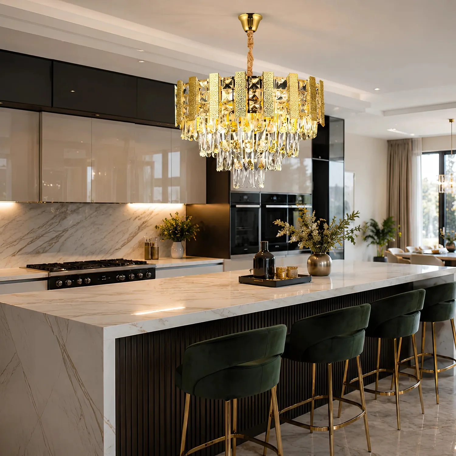 Alessandro Design PELES Petito candelabru cristal auriu E14
