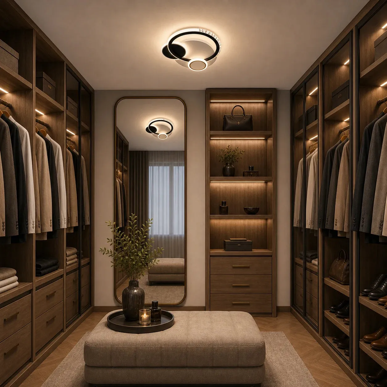 Alessandro Design PRISMIQ lustra LED 45W neagra 3 cercuri