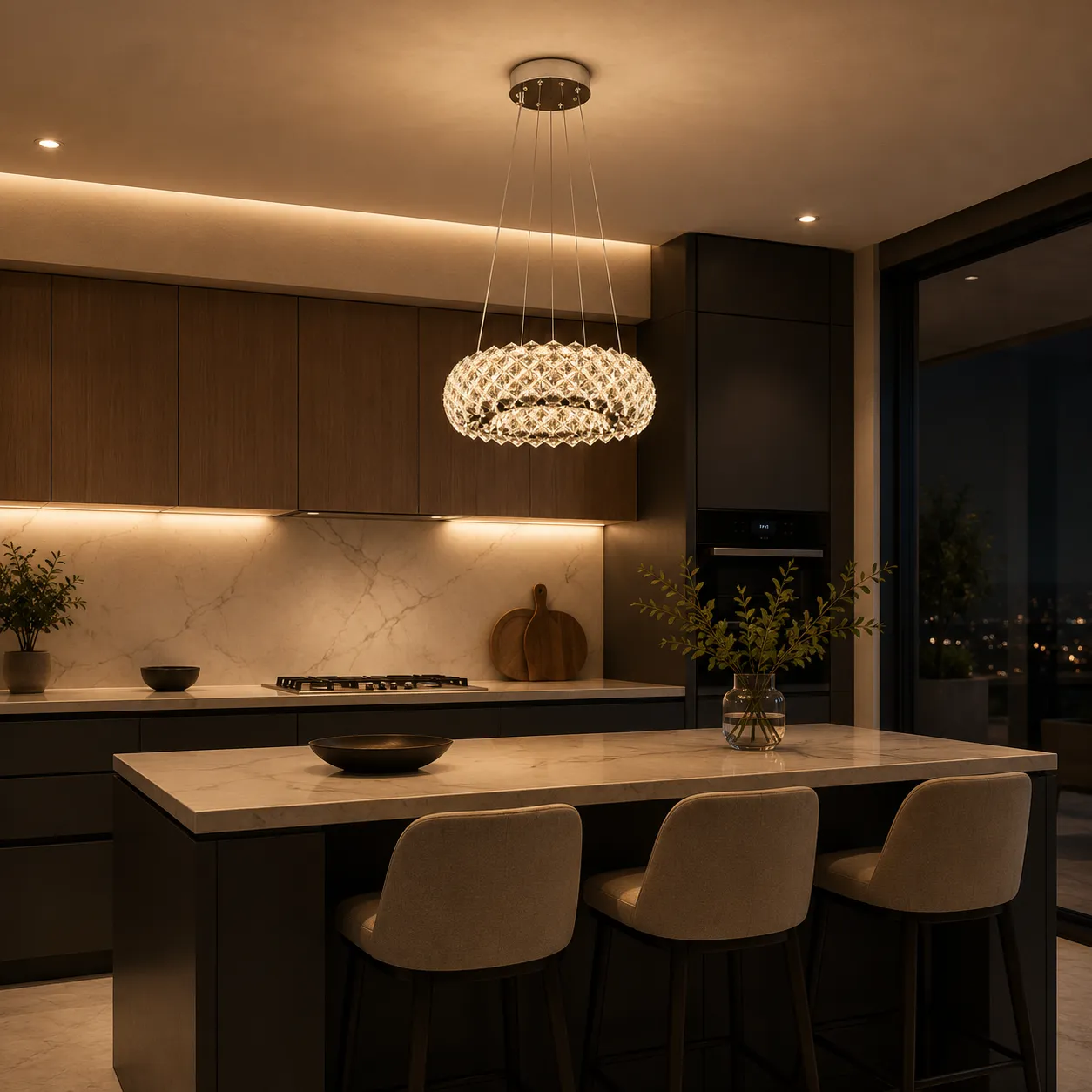 Alessandro Design KALTO Nobile candelabru cristal 72W crom