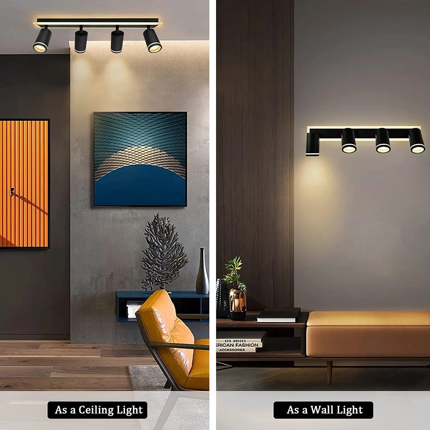 Alessandro Design Ellen 46W lustra LED neagra 50cm proiector