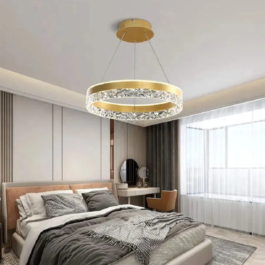 Alessandro Design Brinda 124W lustra LED aurie dimabila