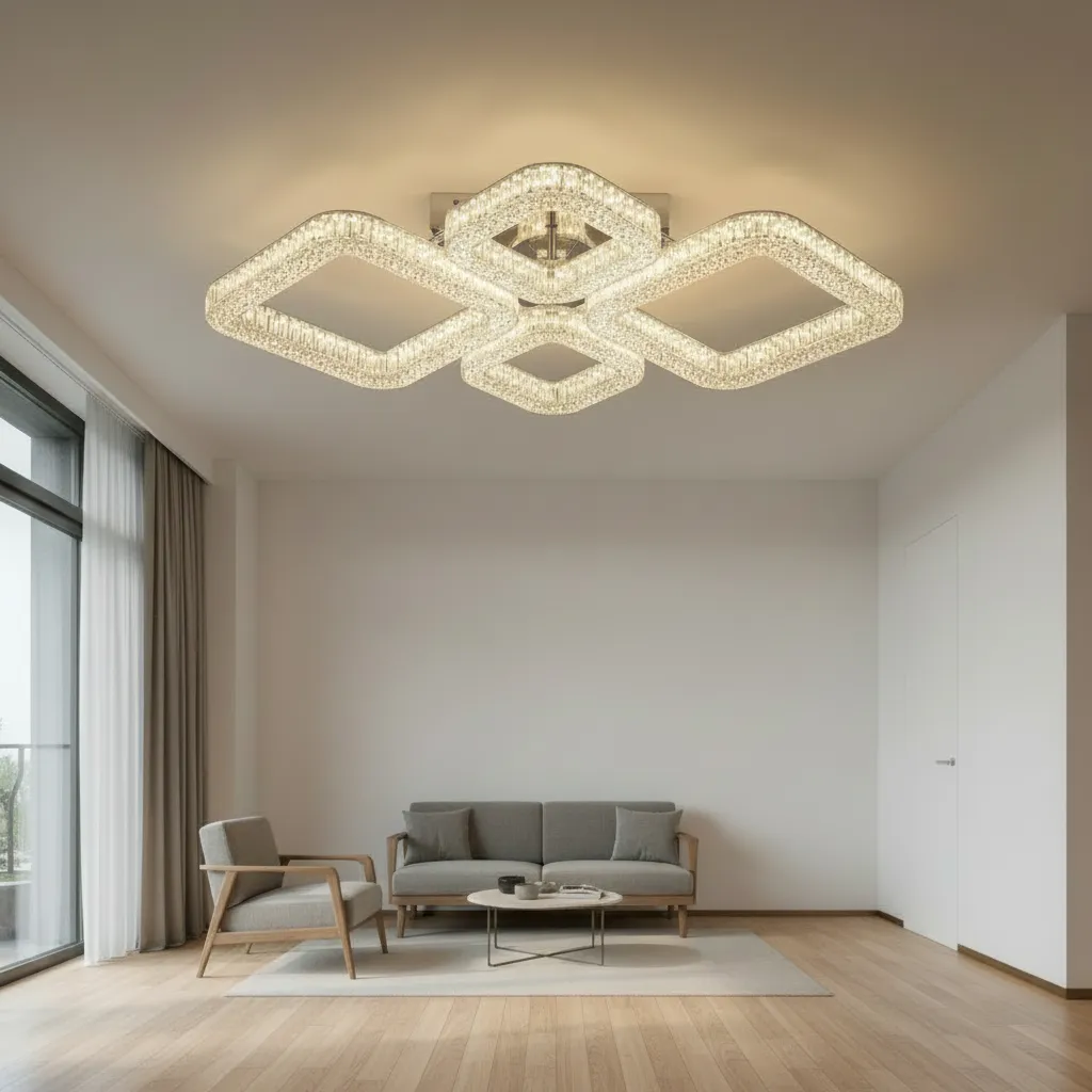 Alessandro Design MOND 72W lustra LED alba dimabila