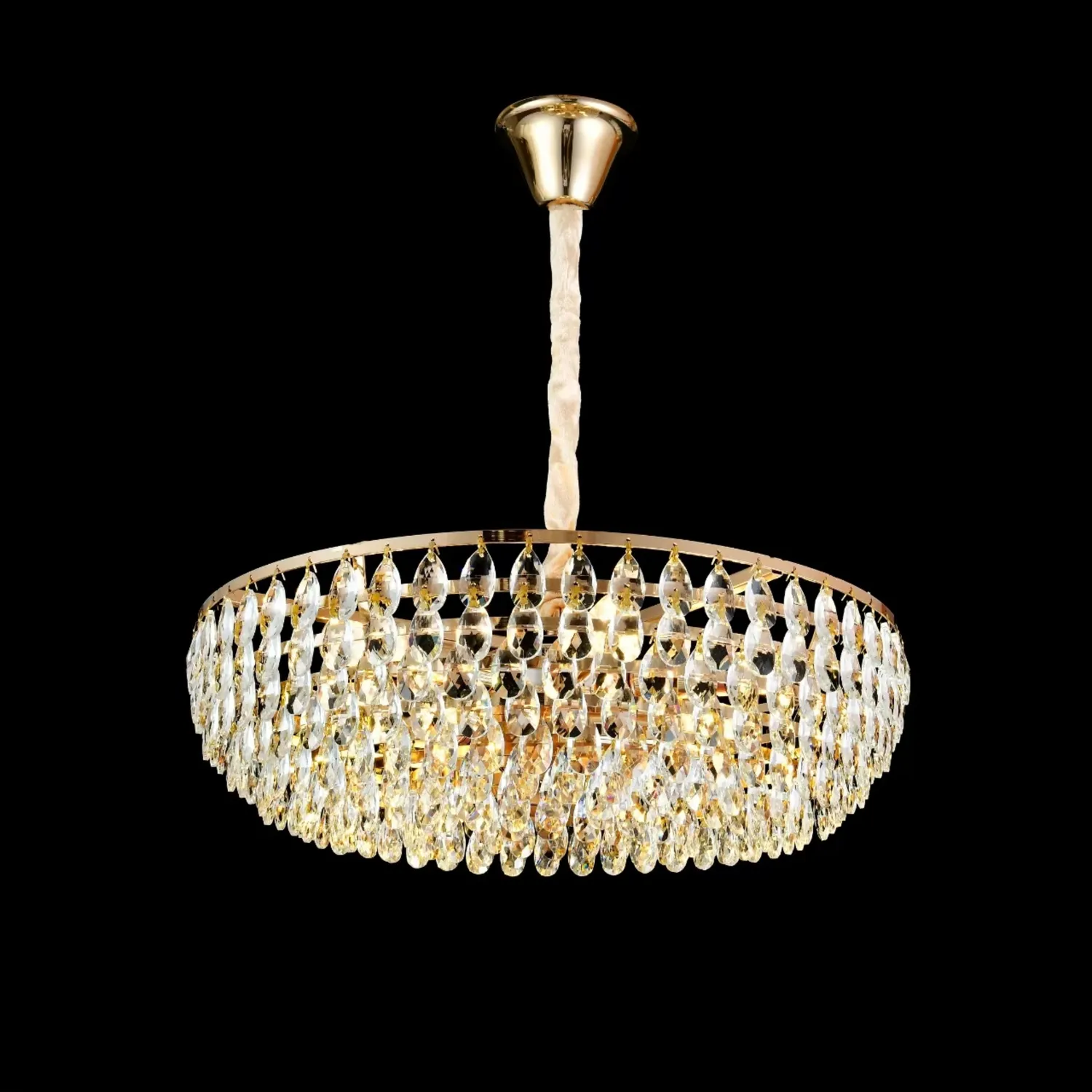 Alessandro Design CC1677/600GD candelabru cristal auriu 12xE14