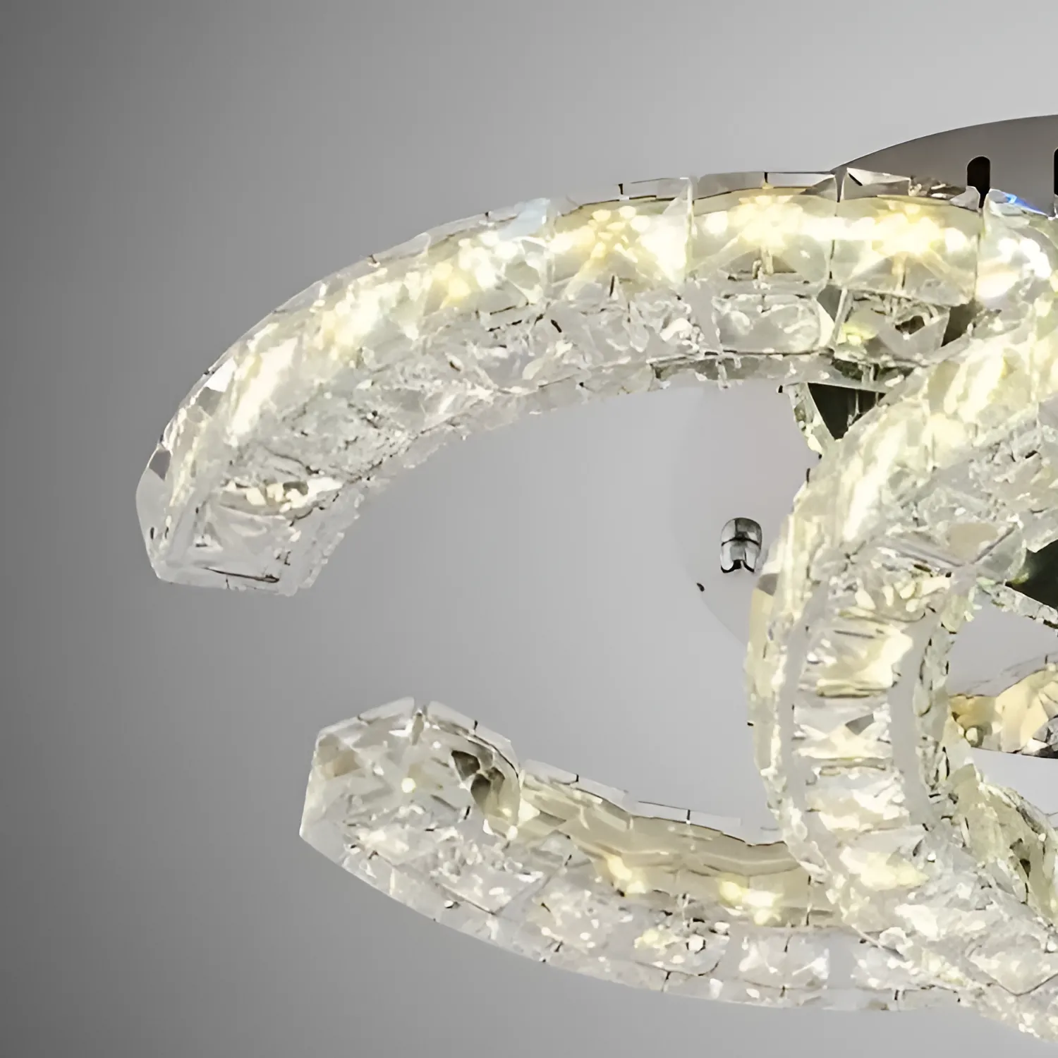 Alessandro Design Shia 27.1W 2 cercuri lustra led crom