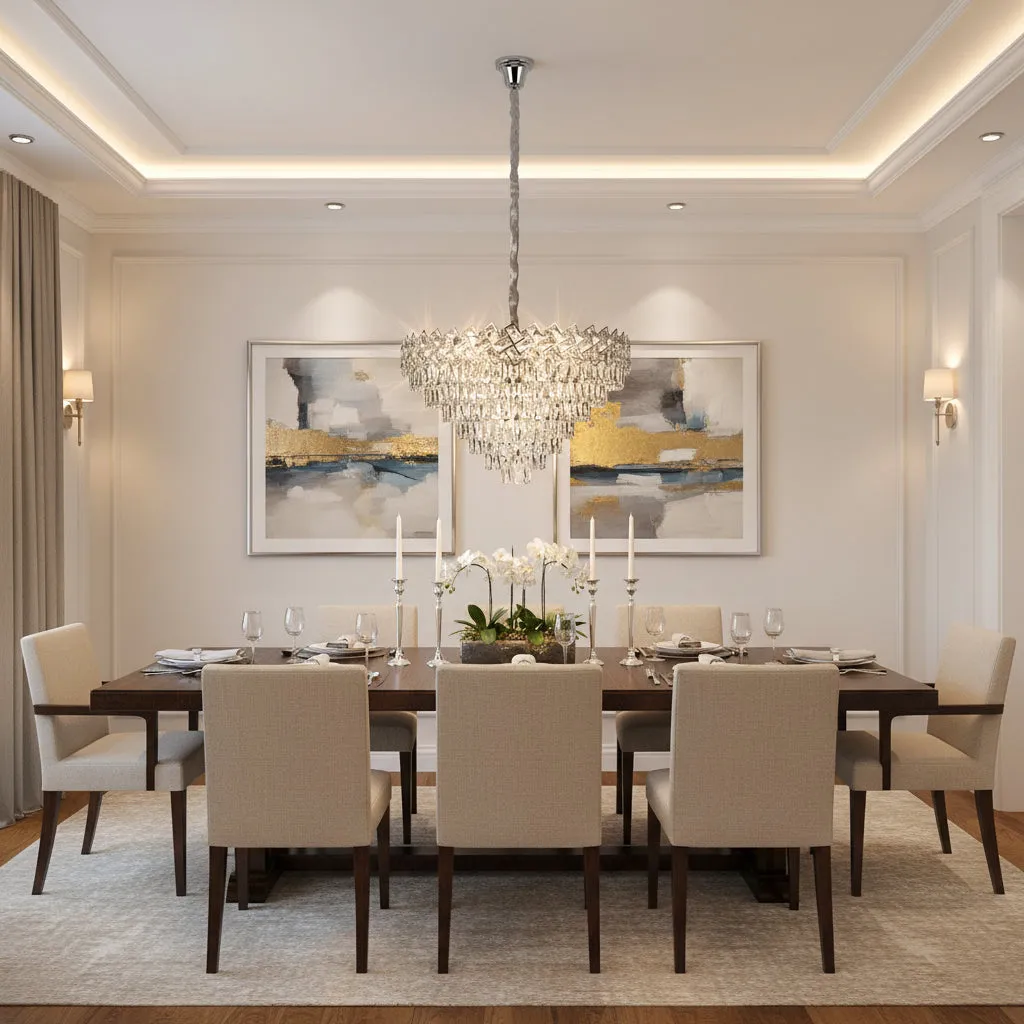 Alessandro Design Windsor Supremo candelabru cristal crom 80cm
