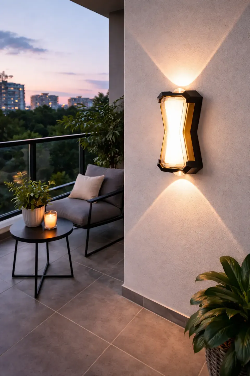 Alessandro Design AX216 aplica perete neagra 2x10W exterior