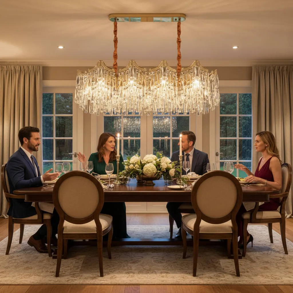 Alessandro Design Vetra Supremo 15xE14 candelabru cristal auriu