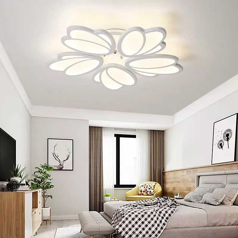 Alessandro Design Tulip 81W lustra LED alba telecomanda