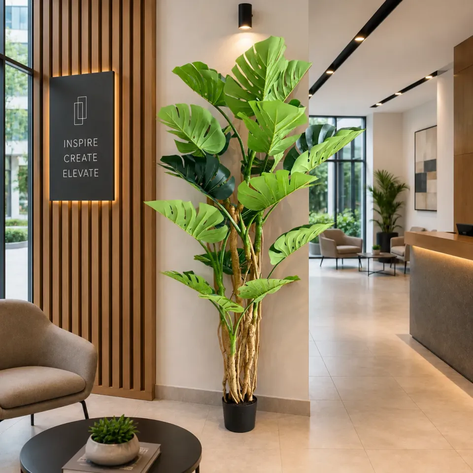 Alessandro Design Monstera Deliciosa planta artificiala 220 cm verde