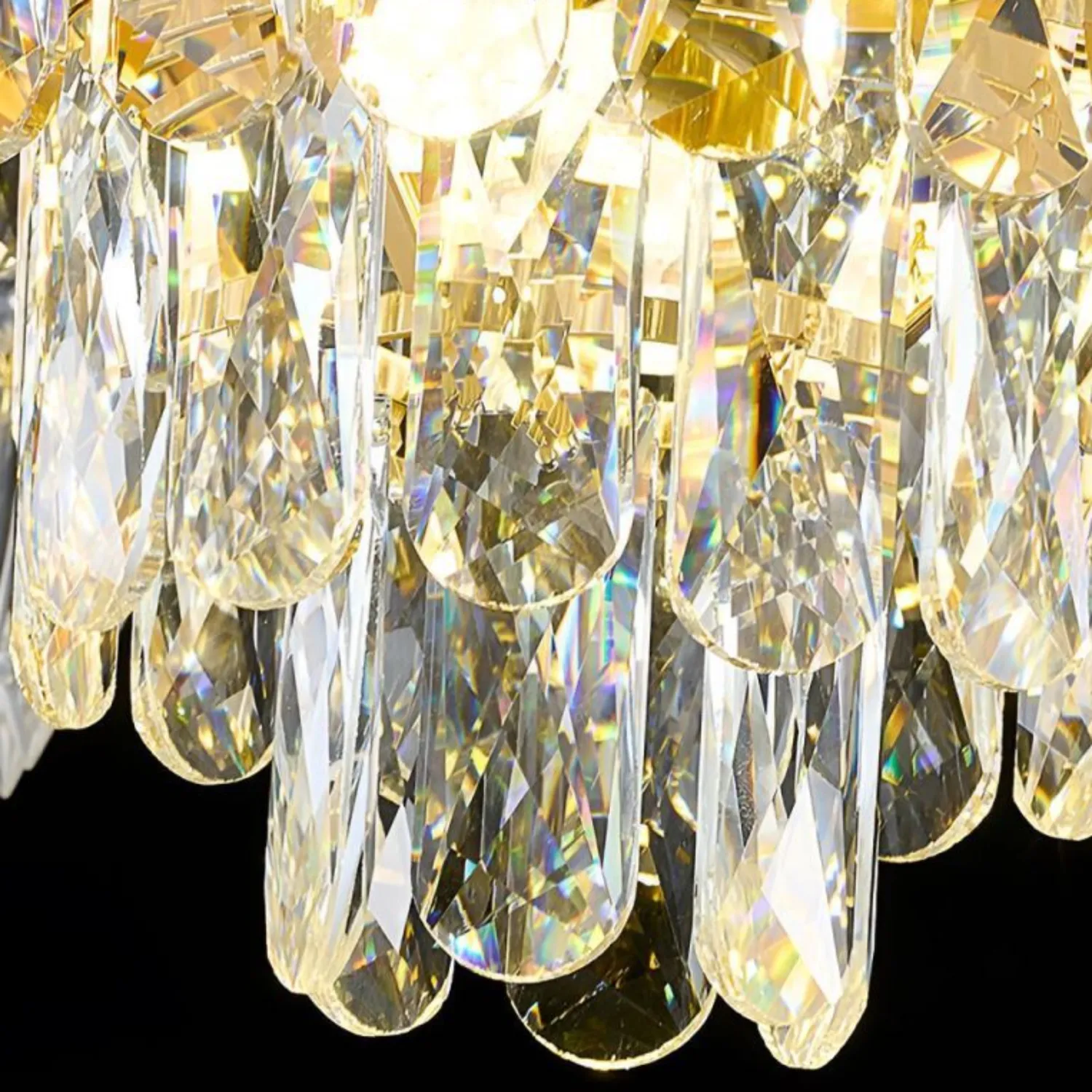 Alessandro Design candelabru cristal 9xE14 D68cm auriu