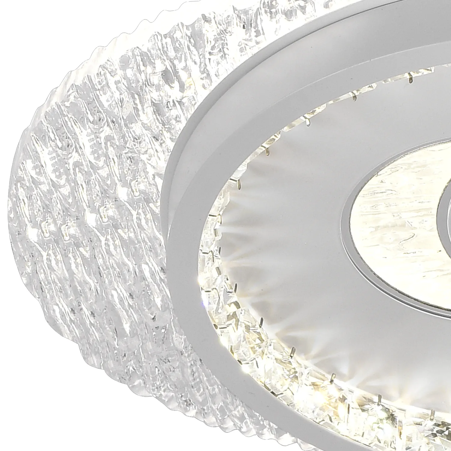 Alessandro Design PERU 34W lustra LED alba 2 cercuri