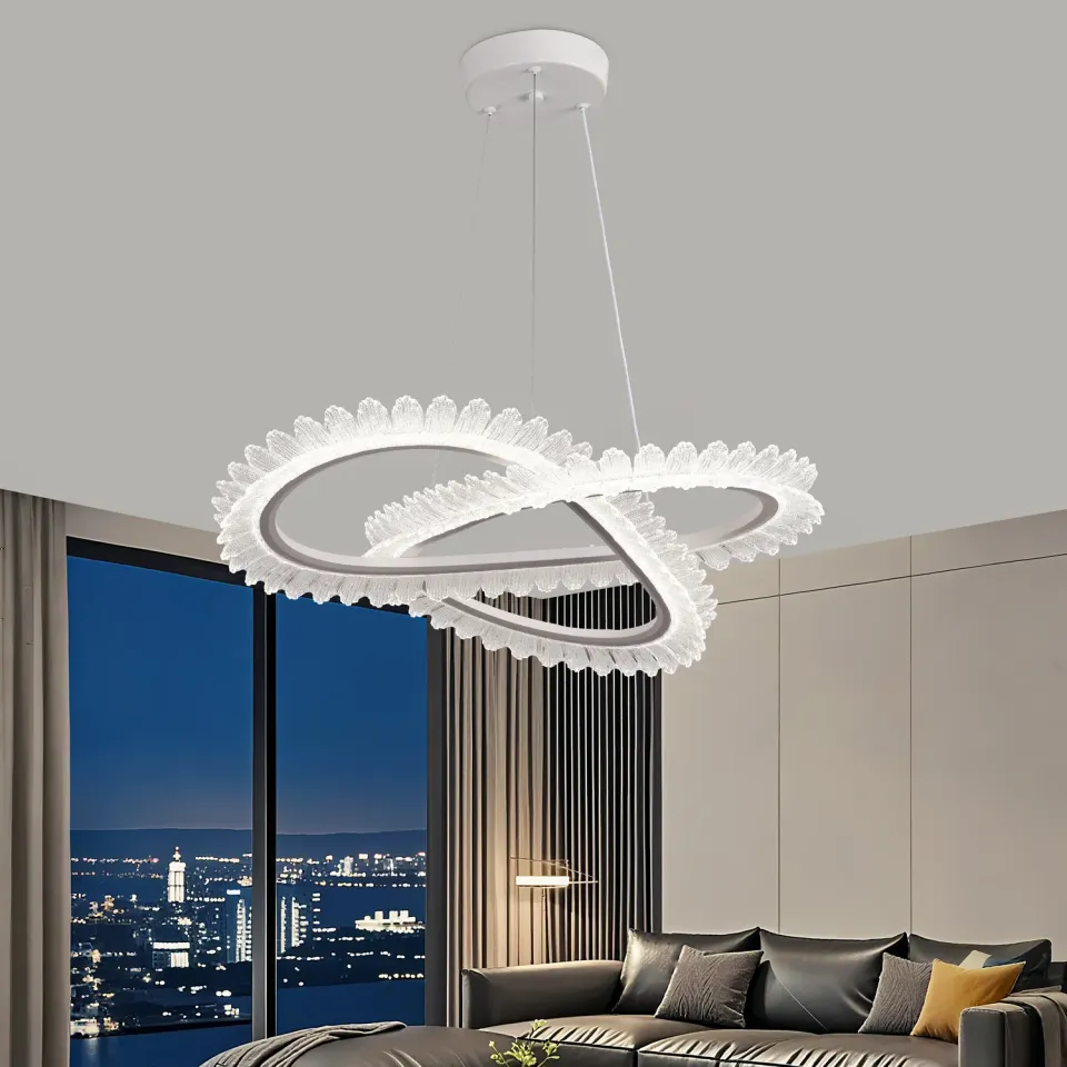 Alessandro Design LT187WH Lustra LED 52W cristal telecomanda