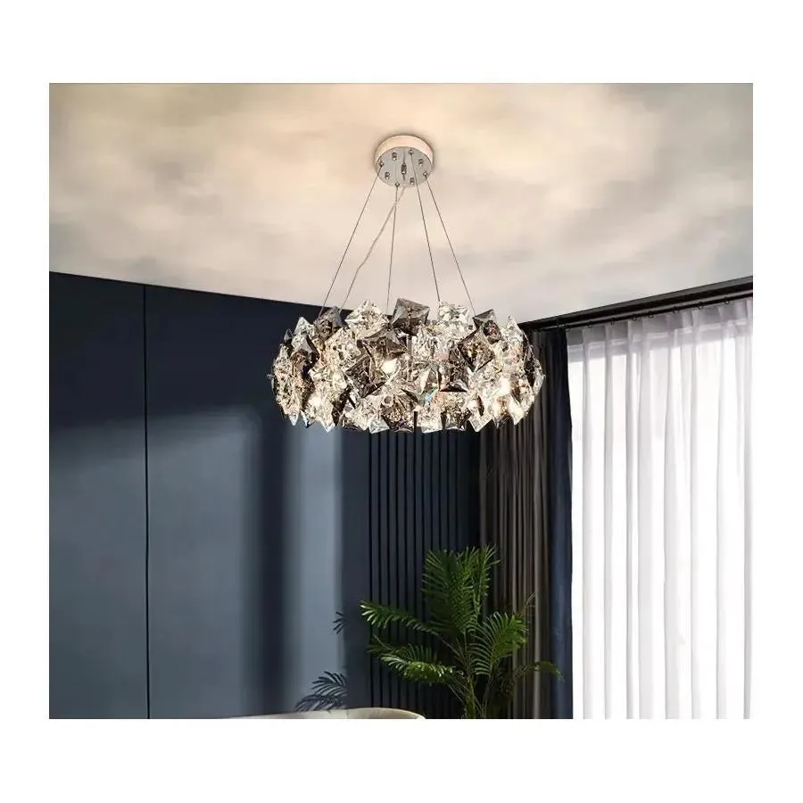 Alessandro Design Heja candelabru cristal 5xE27 crom lucios