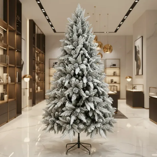 Alessandro Design GLEIS Brad Artificial 210 cm Alb 1200 Varfuri