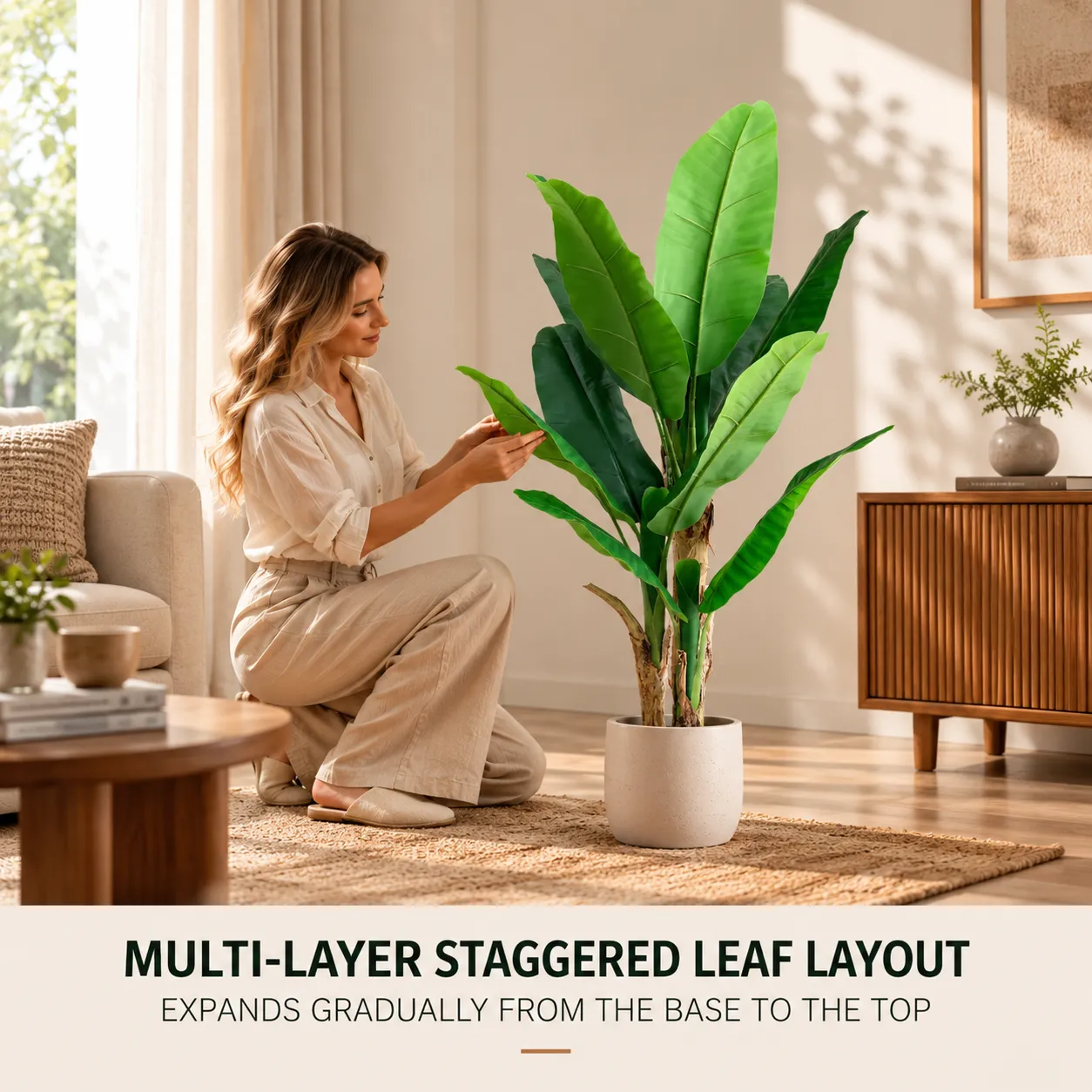 Alessandro Design planta artificiala bananier 140cm cu ghiveci