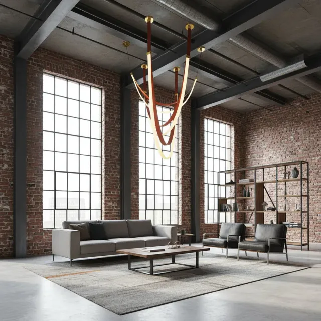 Alessandro Design Aria Largo candelabru LED 34W maro 4000K