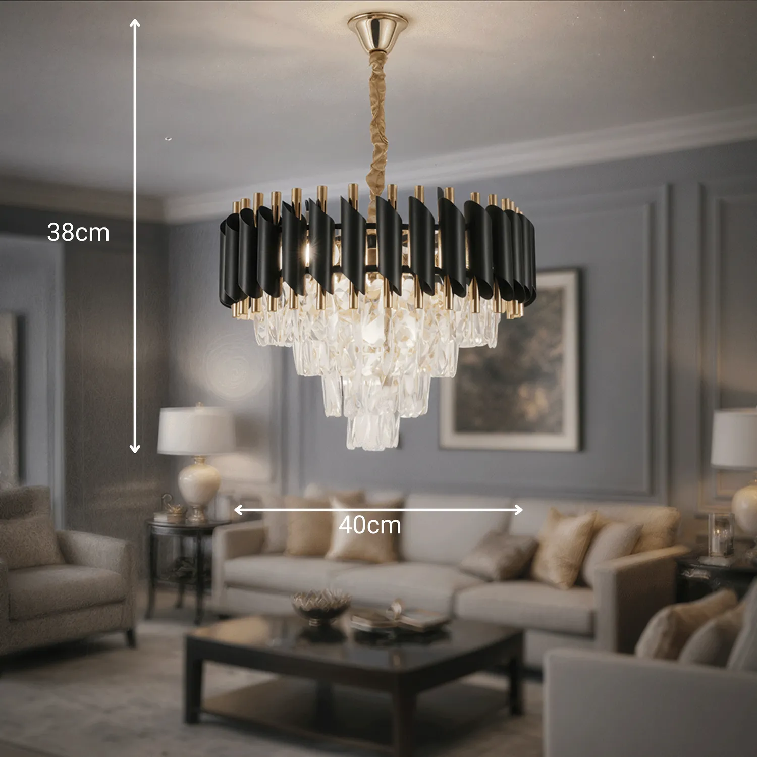 Alessandro Design VERSAILLES Nobile candelabru 40cm 5xE14
