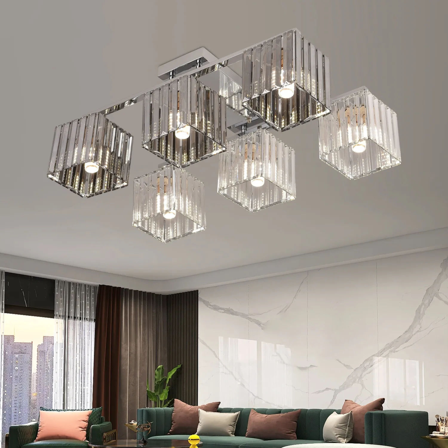 Alessandro Design Georgian LC115/6 lustra crom 6xE27 industrial