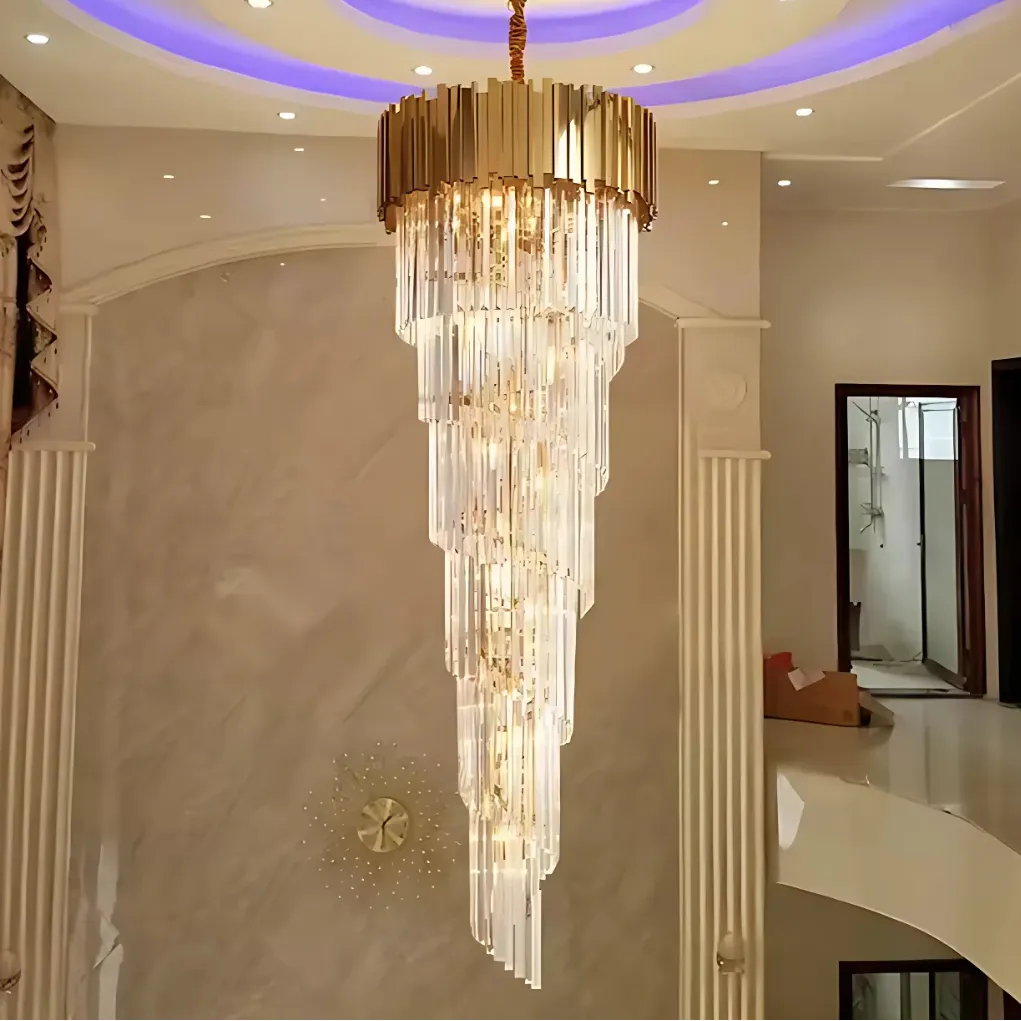 Alessandro Design Blois Ascender candelabru cristal auriu 60cm