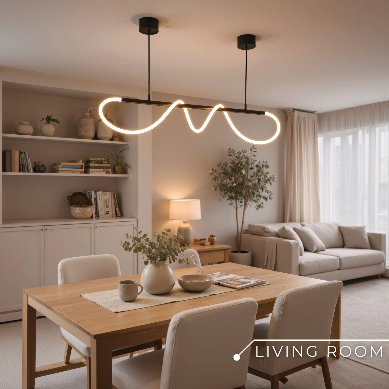 Alessandro Design DIVINO lustra LED 24W neagra silicon flexibil